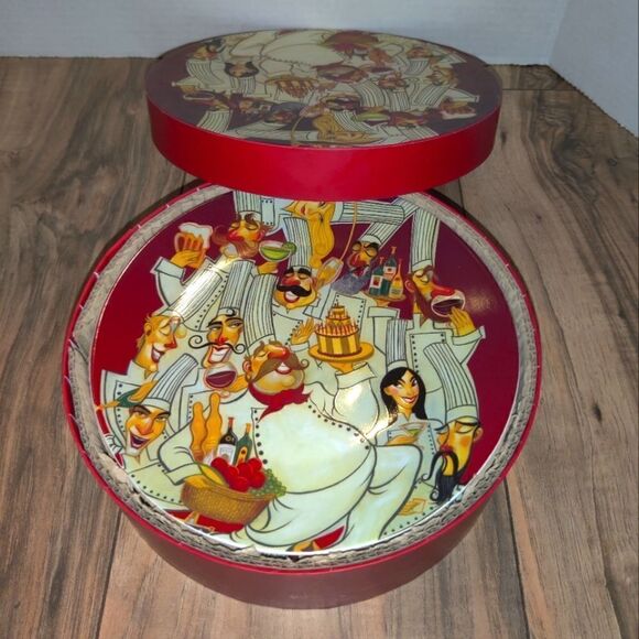 Epcot International Disney Set Of 4 Food & Wine Festival 8" Chef Plates NIB 2010 - Picture 8 of 9